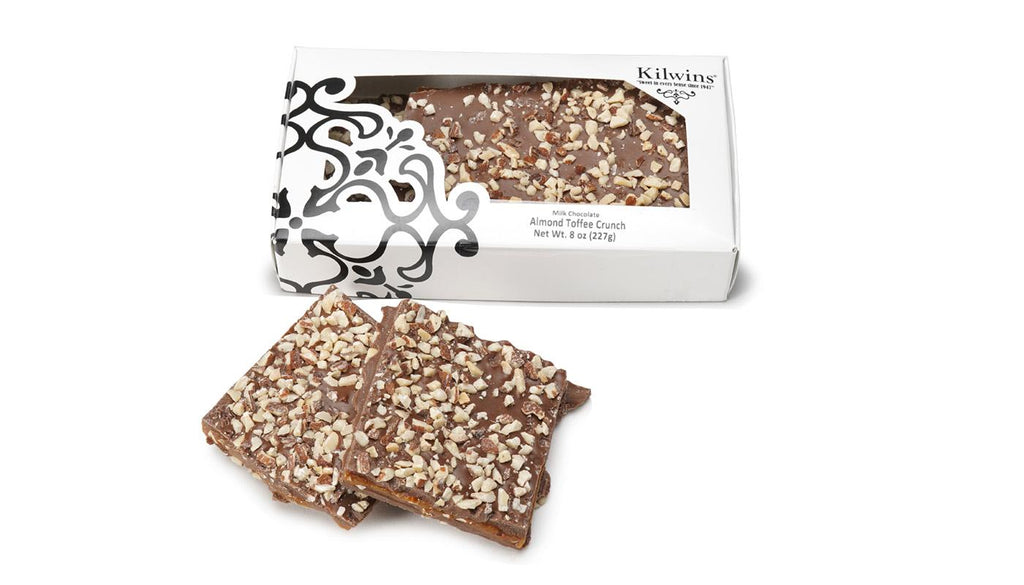 Milk Chocolate Almond Toffee Crunch 8 Oz Window Box
