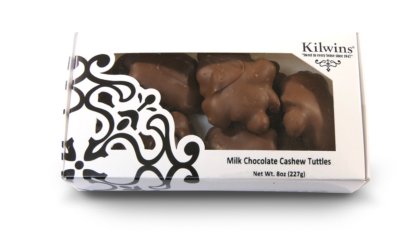 Milk Chocolate Cashew Tuttles 8 Oz Window Box