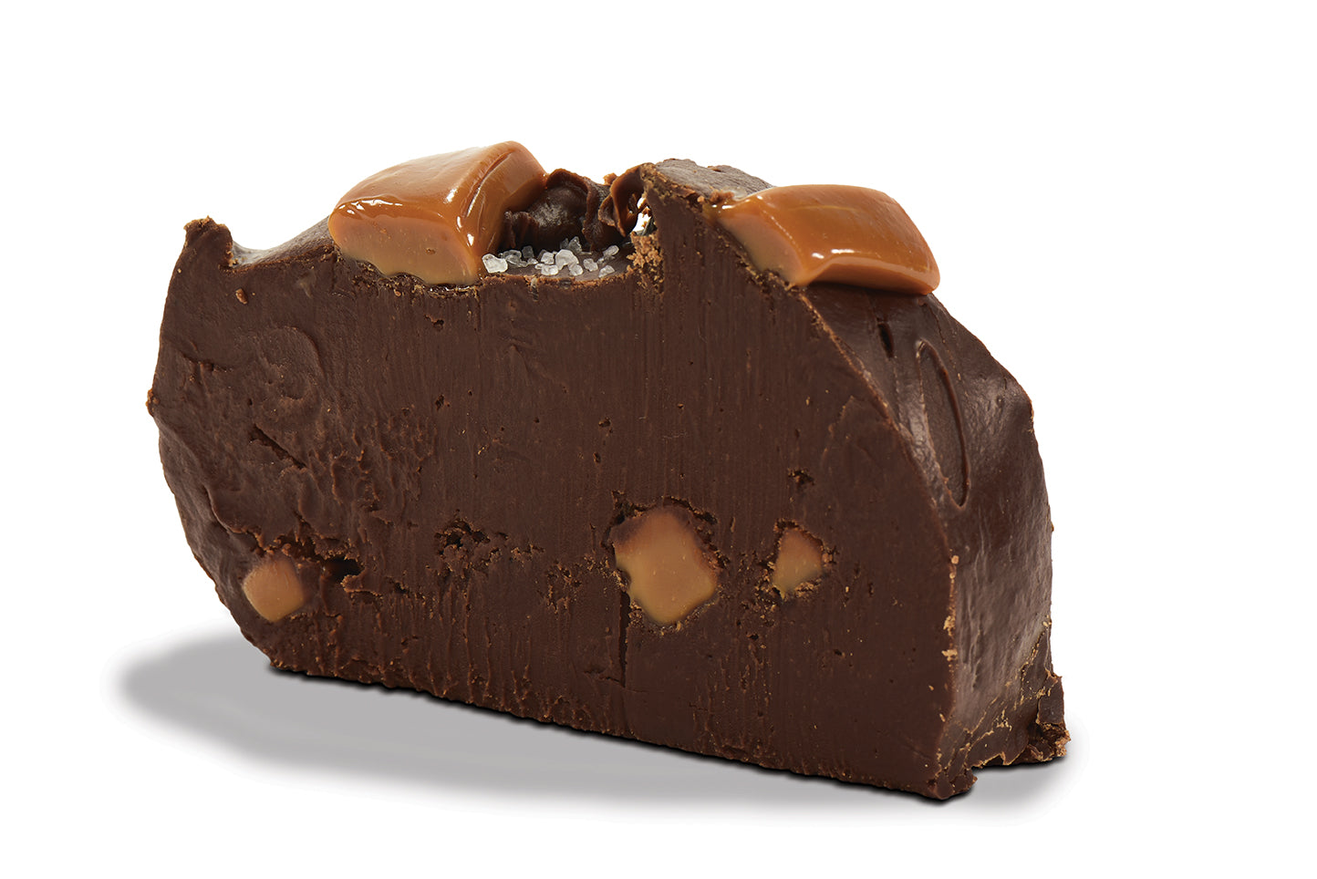 Double Dark Sea-Salt Chocolate Caramel Fudge